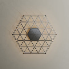 s.luce Atom lumineuse carrée LED effet applique murale et plafonnier au design géométrique moderne