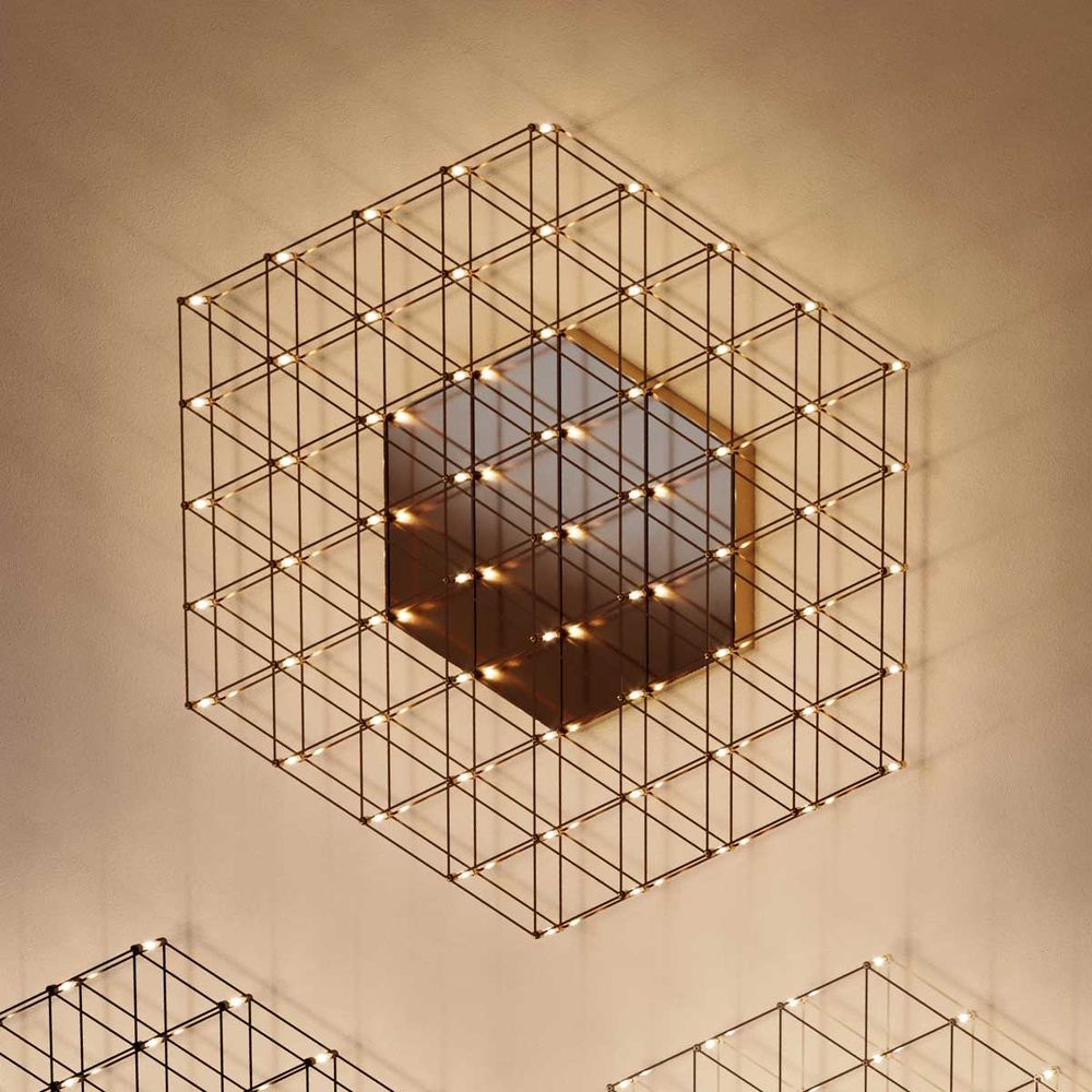 s.luce Atom angular LED effect wall & ceiling light