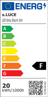 s.luce AuraPro 5m LED-remsa 20w/m 2000lm/m CRI 90