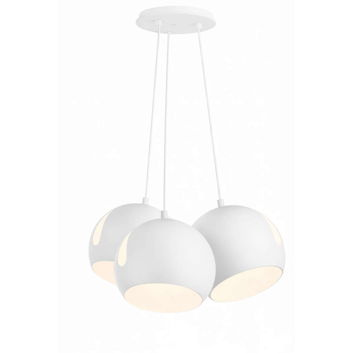 s.luce Ball Flerarmet pendellampe Cluster med 3 lyskilder 3x30cm 