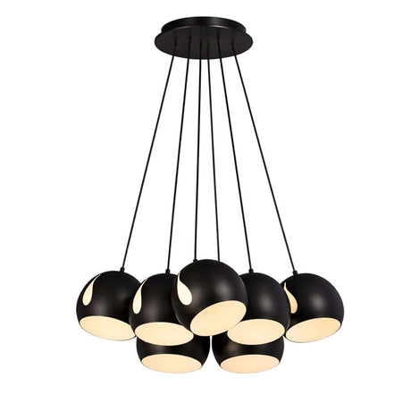 s.luce Ball Lámpara colgante múltiple Cluster de 7 luces 7x20cm 