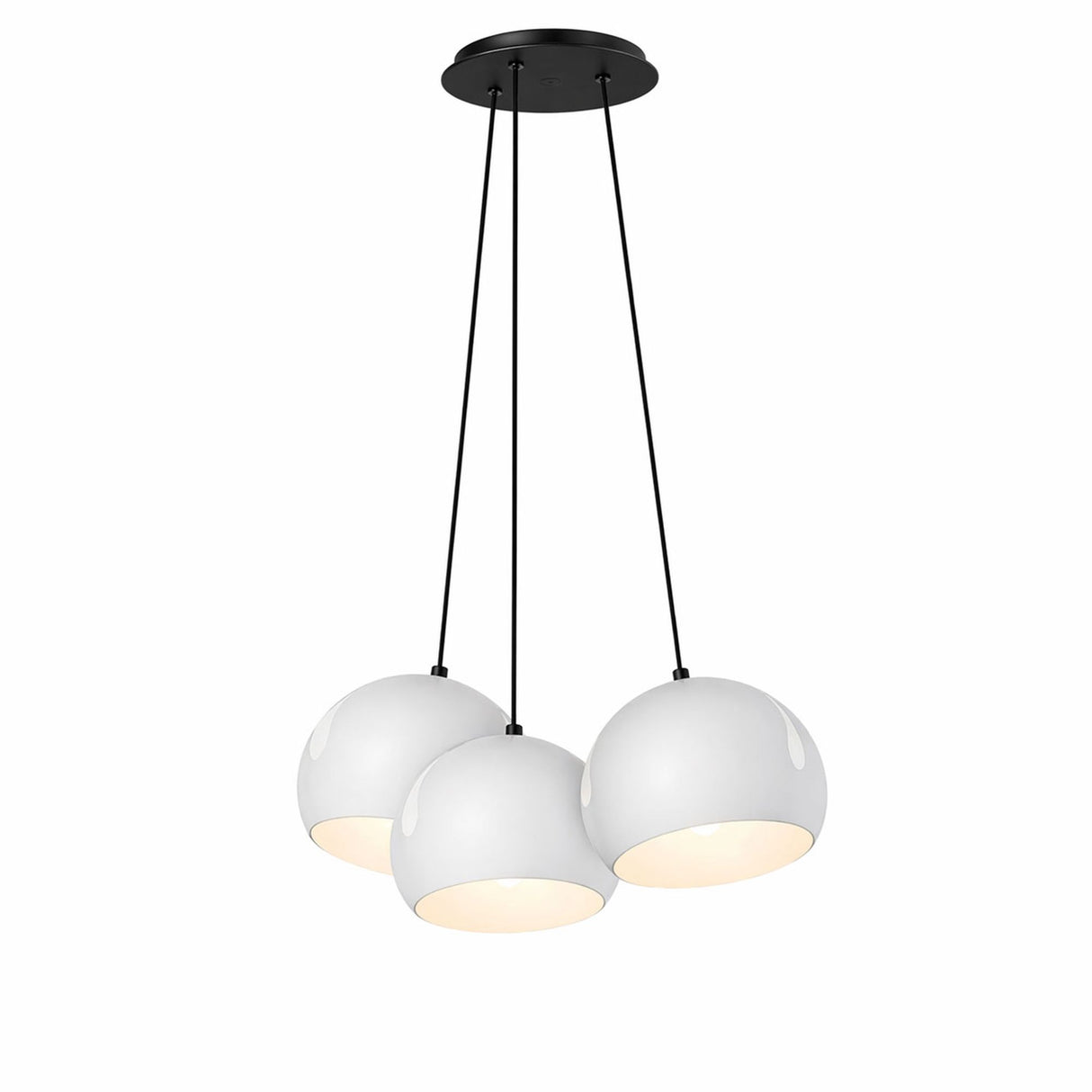 s.luce Ball Lampa wisząca wielopunktowa Cluster 3-płomienna 3x20 