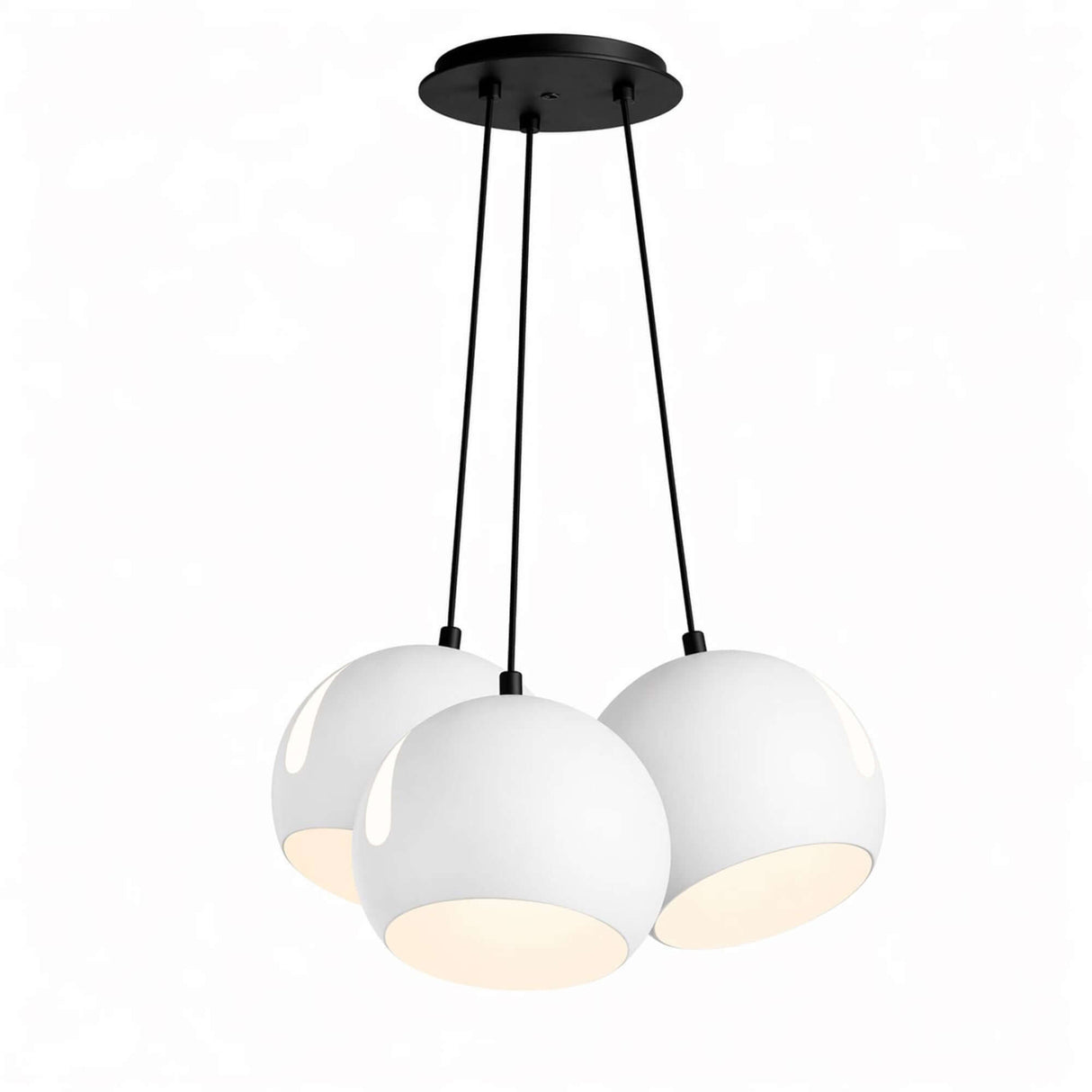s.luce Ball Flerarmet pendellampe Cluster med 3 lyskilder 3x30cm 