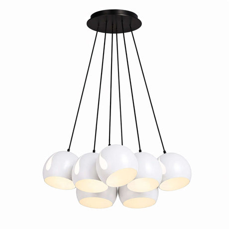 s.luce Ball Lámpara colgante múltiple Cluster de 7 luces 7x20cm 