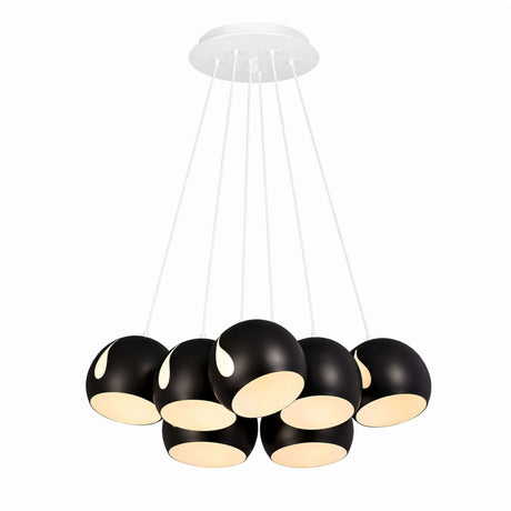 s.luce Ball Lámpara colgante múltiple Cluster de 7 luces 7x20cm 