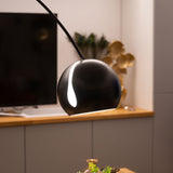 Ball Design-Bogenlampe mit Marmorfuß modern