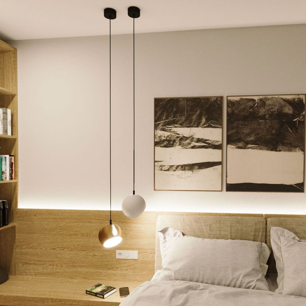 s.luce Ball pendant light interchangeable shade