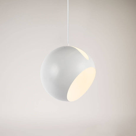 s.luce Ball Metall Pendelleuchte mit drehbarem tauschbaren Schirm in elegantem Design und funktional.