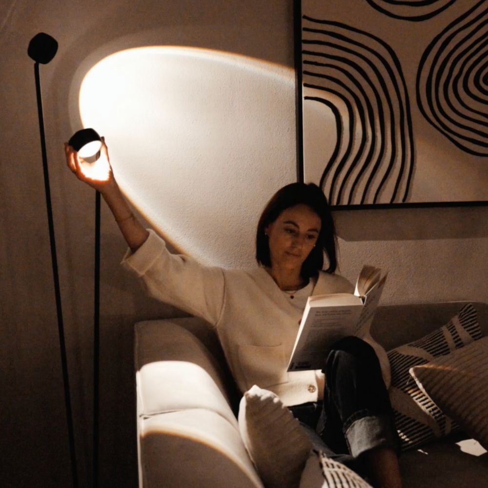 s.luce Candeeiro de pé Beam LED 2 luzes 145cm com regulação tátil