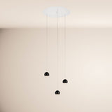 Beam LED pendant light 3- or 5-bulb modular canopy