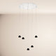 s.luce Candeeiro suspenso Beam LED com 3 ou 5 luzes de cobertura modular