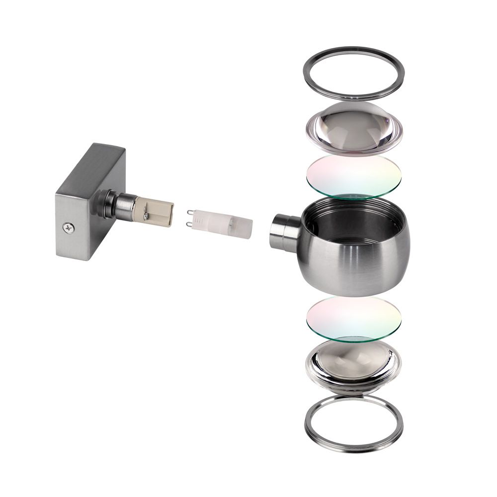 s.luce Straal wandlamp Up&Down met lenzen