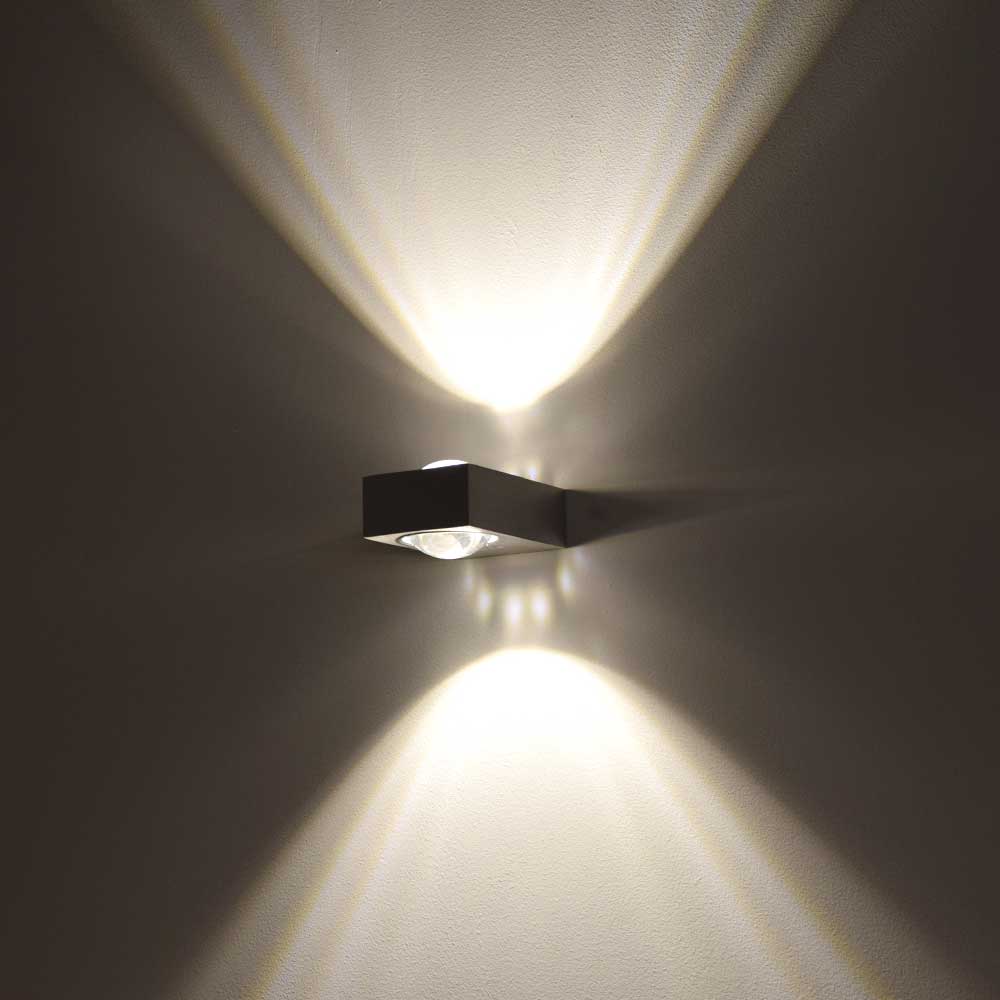 Beam X modern wall light Up &amp; Down square