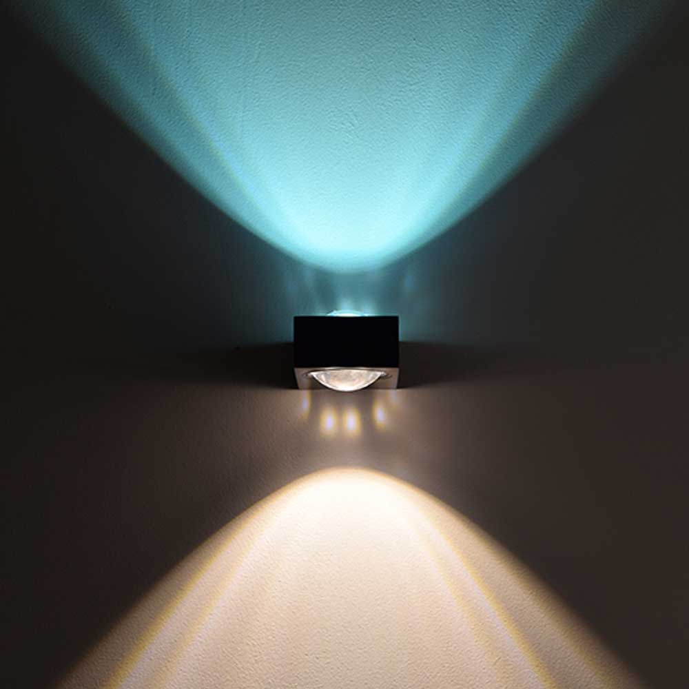 s.luce Beam X moderne wandlamp Up & Down hoekig