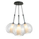s.luce Belluna Cluster Glass Pendant Light 3-light 