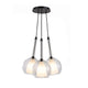 s.luce Belluna Cluster Glass Pendant Light 3-light 