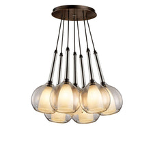 s.luce Belluna Cluster Glas-Pendelleuchte 7-flammig (3)