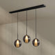 s.luce Belluna dining table lamp 3-light 160cm canopy