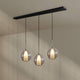 s.luce Belluna dining table lamp 3-light 160cm canopy