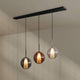 s.luce Belluna dining table lamp 3-light 160cm canopy