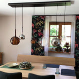 s.luce Belluna dining table pendant light 5-light 160cm canopy 2-row