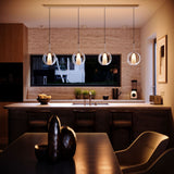 s.luce Belluna dining table pendant light 5-light 160cm canopy 2-row