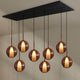 s.luce Belluna dining table pendant lamp 8-flame 200cm