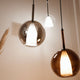 s.luce Belluna dining table lamp 5-flame 160cm 2-row