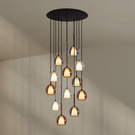 s.luce Belluna galleriavalaisin 12-lamppuinen Ø 80cm katos