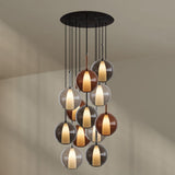 s.luce Belluna Galerielampe 12-flammig Ø 80cm Baldachin