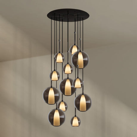 s.luce Belluna galleriavalaisin 12-lamppuinen Ø 80cm katos