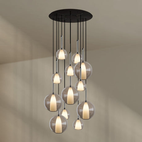 s.luce Belluna galleriavalaisin 12-lamppuinen Ø 80cm katos