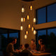 s.luce Belluna gallery lamp 12-flame Ø 80cm canopy
