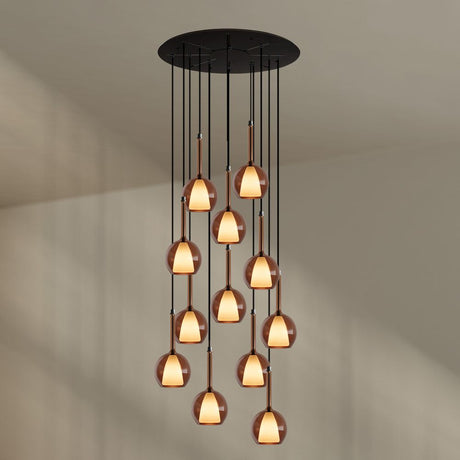 s.luce Belluna galleriavalaisin 12-lamppuinen Ø 80cm katos