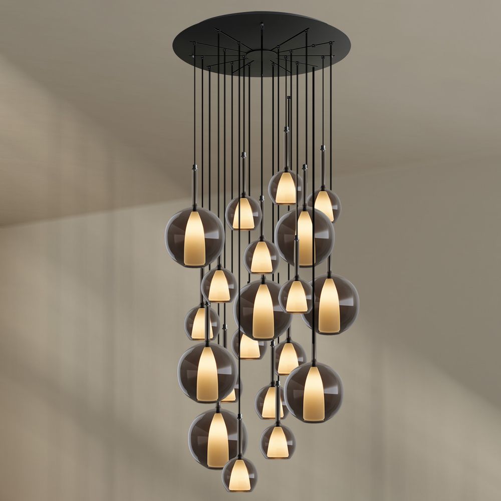 s.luce Belluna Galerieleuchte 20-flammig Ø 120cm Baldachin