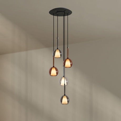 s.luce Belluna galleriavalaisin 5-liekkinen Ø 60cm katto