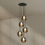 s.luce Belluna Galerieleuchte 5-flammig Ø 60cm Baldachin