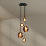 s.luce Belluna Galerieleuchte 5-flammig Ø 60cm Baldachin