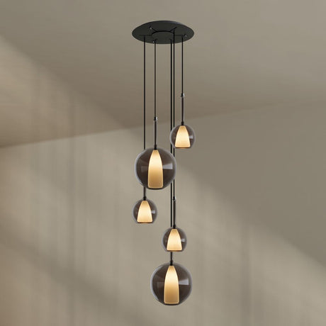 s.luce Belluna galleriavalaisin 5-liekkinen Ø 60cm katto