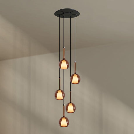 s.luce Belluna galleriavalaisin 5-liekkinen Ø 60cm katto