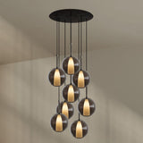 s.luce Belluna Galerieleuchte 8-flammig Ø 80cm Baldachin