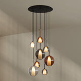 s.luce Belluna Galerieleuchte 8-flammig Ø 80cm Baldachin