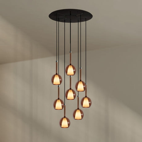 s.luce Belluna galleriavalaisin 8-lamppuinen Ø 80cm katos