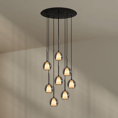 s.luce Belluna galleriavalaisin 8-lamppuinen Ø 80cm katos