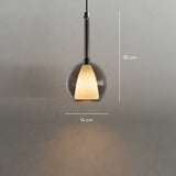 s.luce Belluna glass pendant light 150cm textile cable