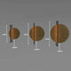 Drei verschiedene Metallformen in verschiedenen Größen (300mm, 400mm, 500mm) auf grauem Hintergrund.