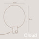 s.luce Cloud table lamp with rotary switch