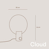 s.luce Cloud Tischleuchte mit Drehschalter