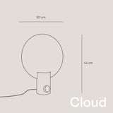 s.luce Cloud Tischleuchte mit Drehschalter