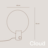 s.luce Cloud Tischleuchte mit Drehschalter